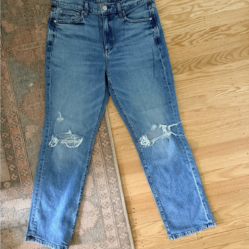 AYR The La La Distressed Straight Jeans